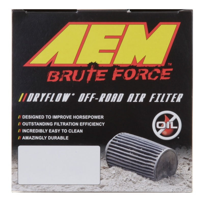 AEM Induction AEM Dryflow 3in. X 9in. Round Tapered Air Filter 21-2039BF