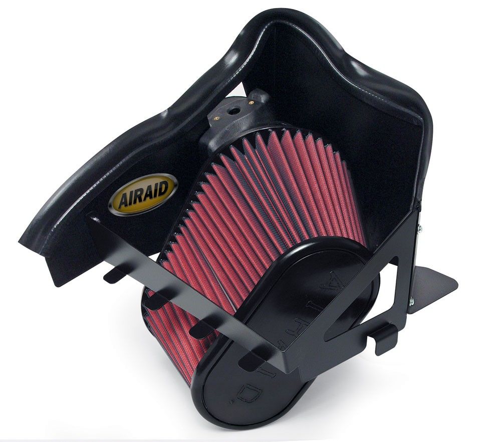 Airaid 04-07 Dodge Cummins 5.9L DSL 600 Series CAD Intake System w/o Tube (Oiled / Red Media) 300-155