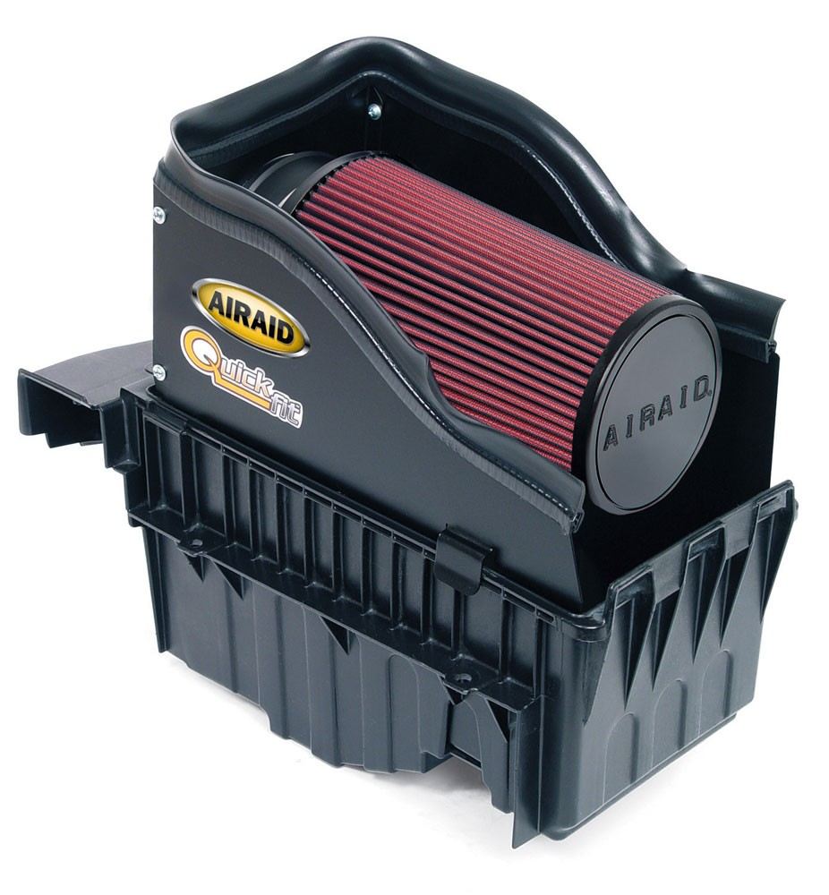 Airaid 99-03 Ford Power Stroke 7.3L DSL CAD Intake System w/o Tube (Dry / Red Media) 401-122