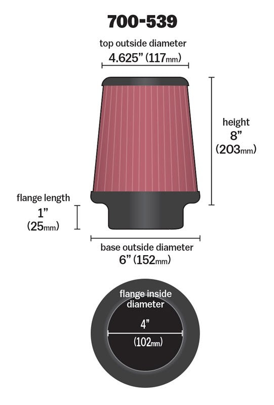 Airaid Replacement Air Filter 700-539