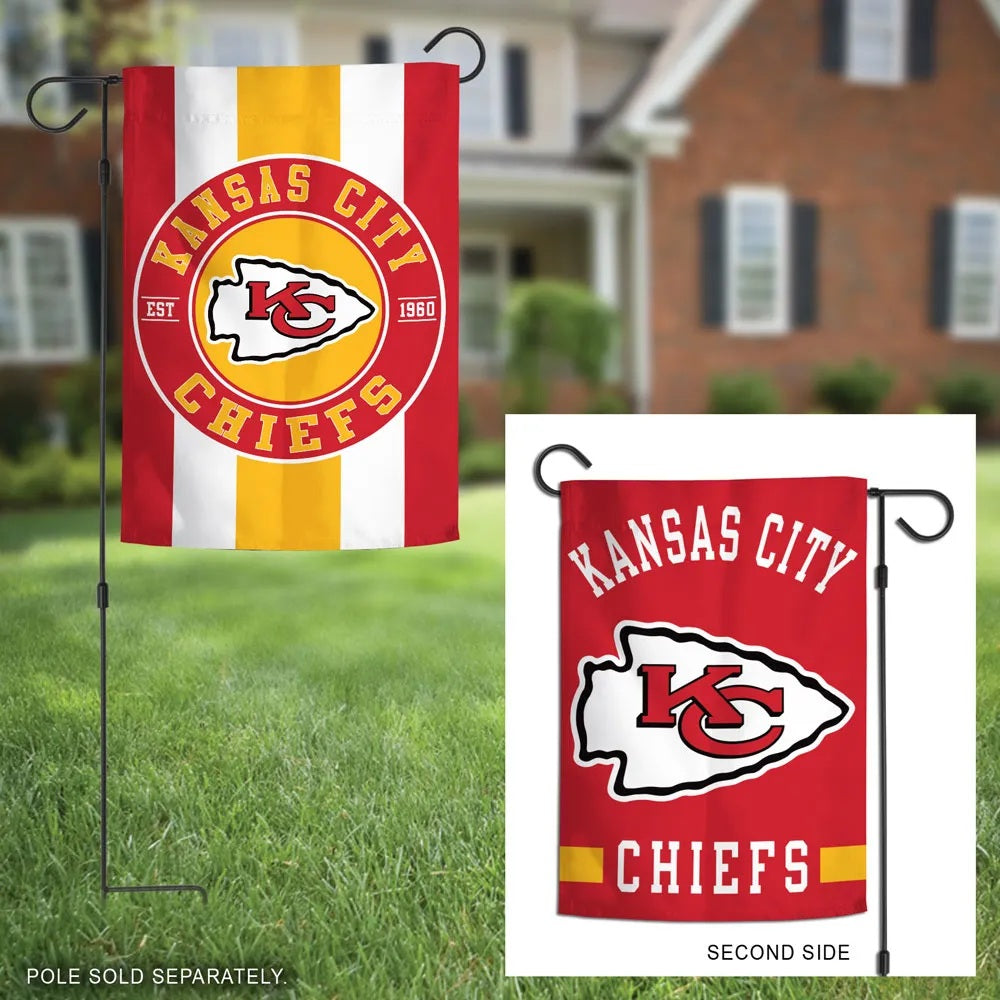 Kansas City Chiefs Garden Flag 2 Sided Classic Logo