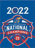 Kansas Jayhawks Garden Flag 2 Sided 2022 Basketball Champions