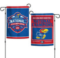Kansas Jayhawks Garden Flag 2022 Basketball Champions 2 Sided
