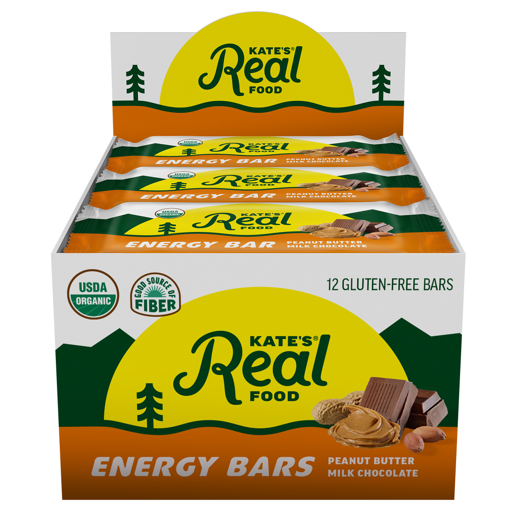 Kate's Real Food Peanut Butter Milk Chocolate Bars - 12 Count