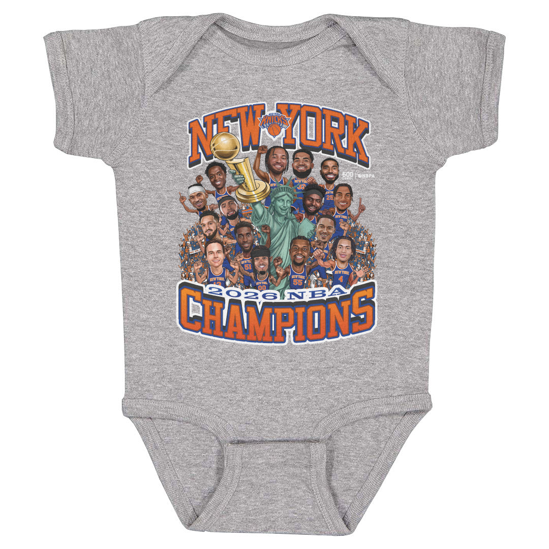New York Knicks NBA Finals 2026 Champions Caricature WHT