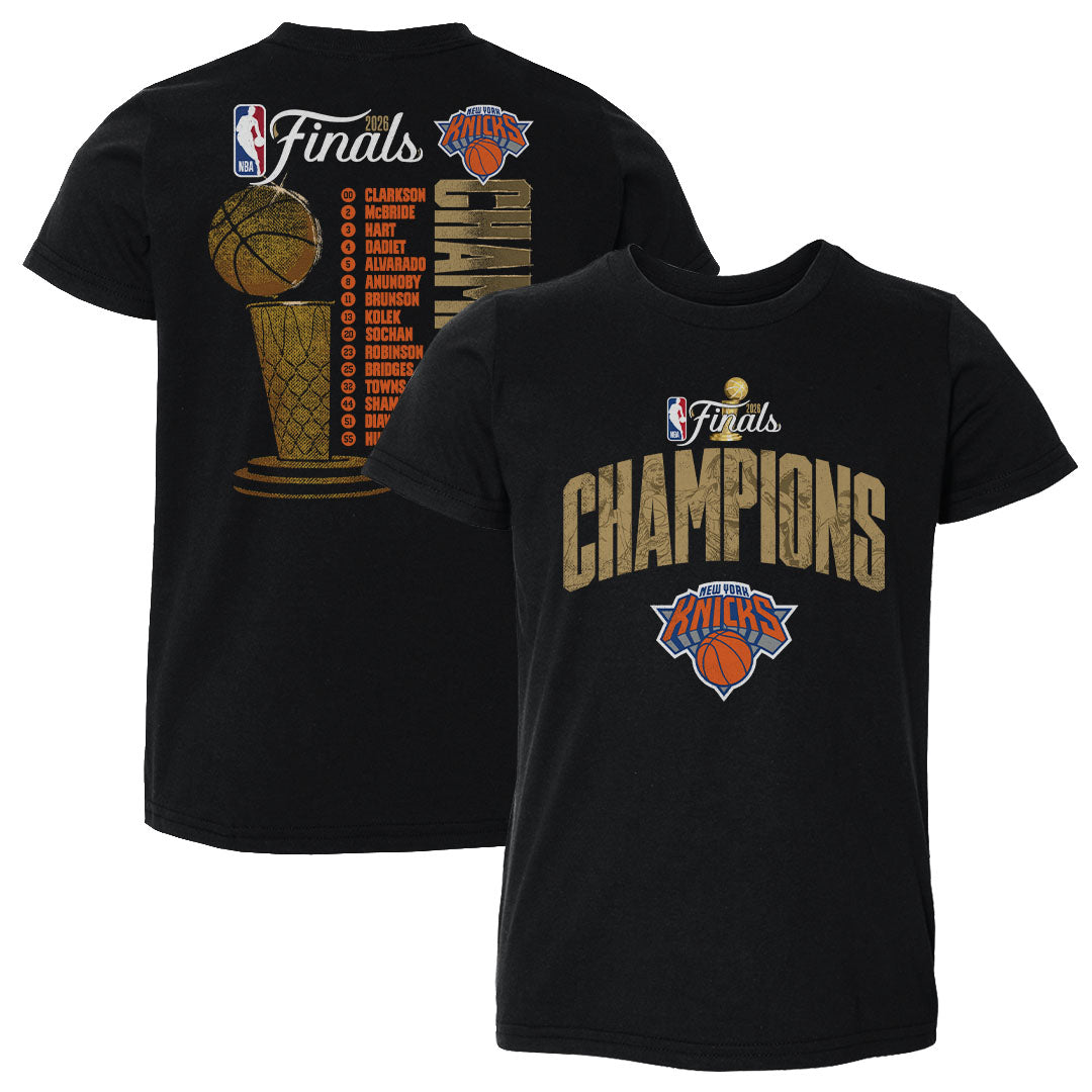 New York Knicks NBA Finals 2026 Champions Roster F&B WHT