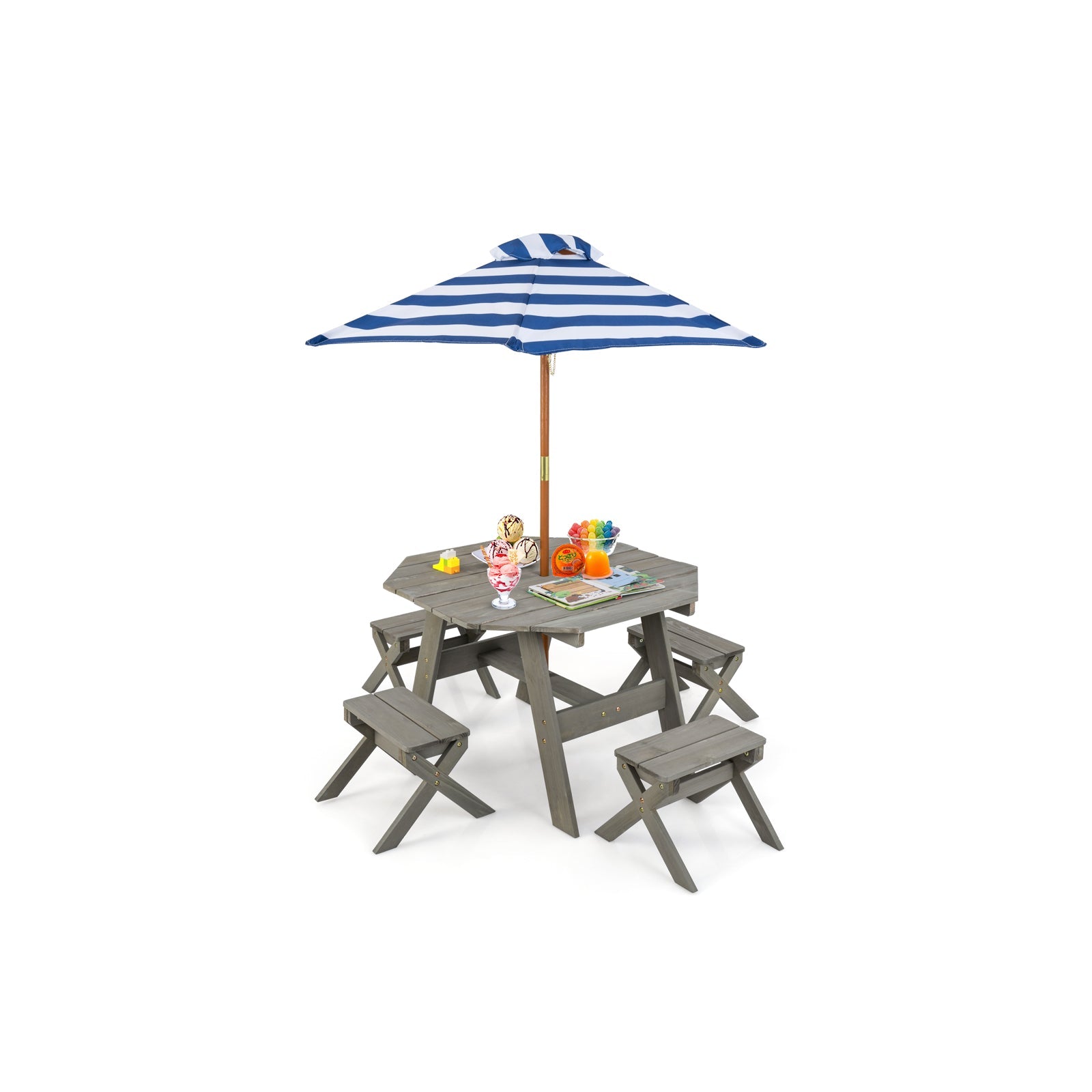 Kids Wooden Table Set for Children Aged 3+ Years
