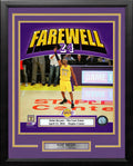 Kobe Bryant Final Career NBA Game Los Angeles Lakers 11" x 14" Framed Basketball Photo