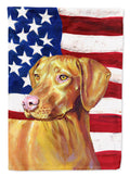 USA American Flag with Vizsla Garden Flag Mailbox Decorative Yard Banner Outside Patio Artwork for Flower Beds, Garden Size, Multicolor