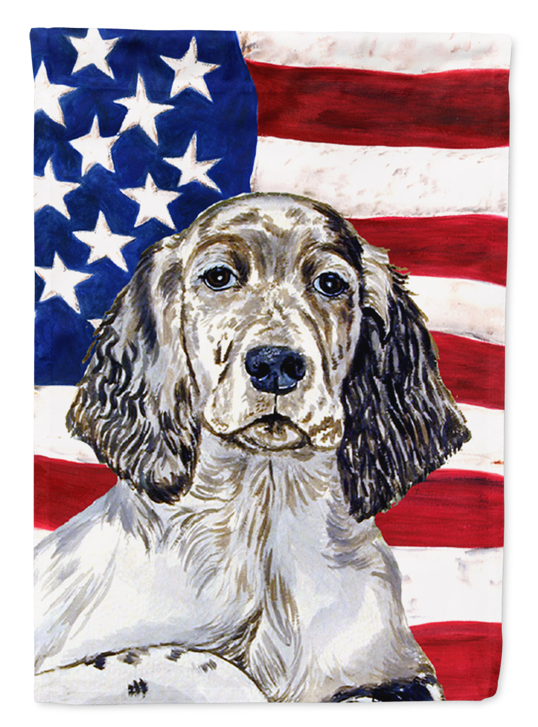 USA American Flag with English Setter Garden Flag Mailbox Decorative Yard Banner Outside Patio Artwork for Flower Beds, Garden Size, Multicolor