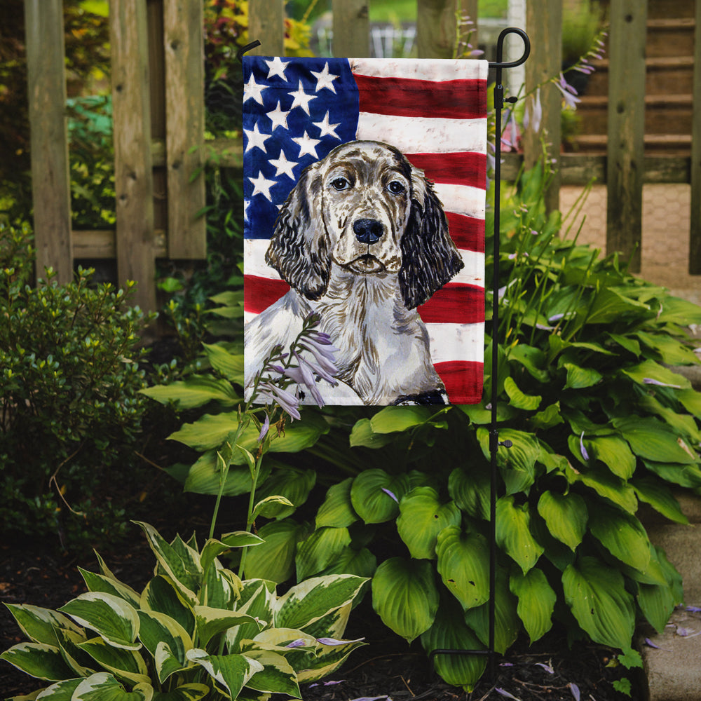 USA American Flag with English Setter Garden Flag Mailbox Decorative Yard Banner Outside Patio Artwork for Flower Beds, Garden Size, Multicolor