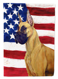 USA American Flag with Great Dane Garden Flag Mailbox Decorative Yard Banner Outside Patio Artwork for Flower Beds, Garden Size, Multicolor