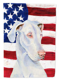 USA American Flag with Great Dane Garden Flag Mailbox Decorative Yard Banner Outside Patio Artwork for Flower Beds, Garden Size, Multicolor