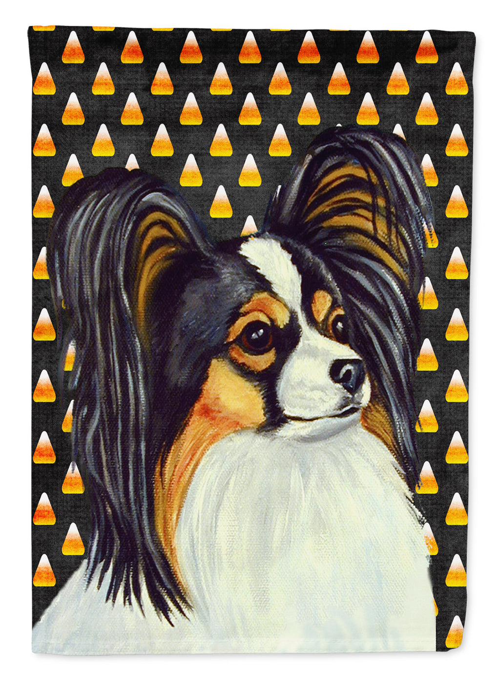 Papillon Candy Corn Halloween Portrait Garden Flag Mailbox Decorative Yard Banner Outside Patio Artwork for Flower Beds, Garden Size, Multicolor