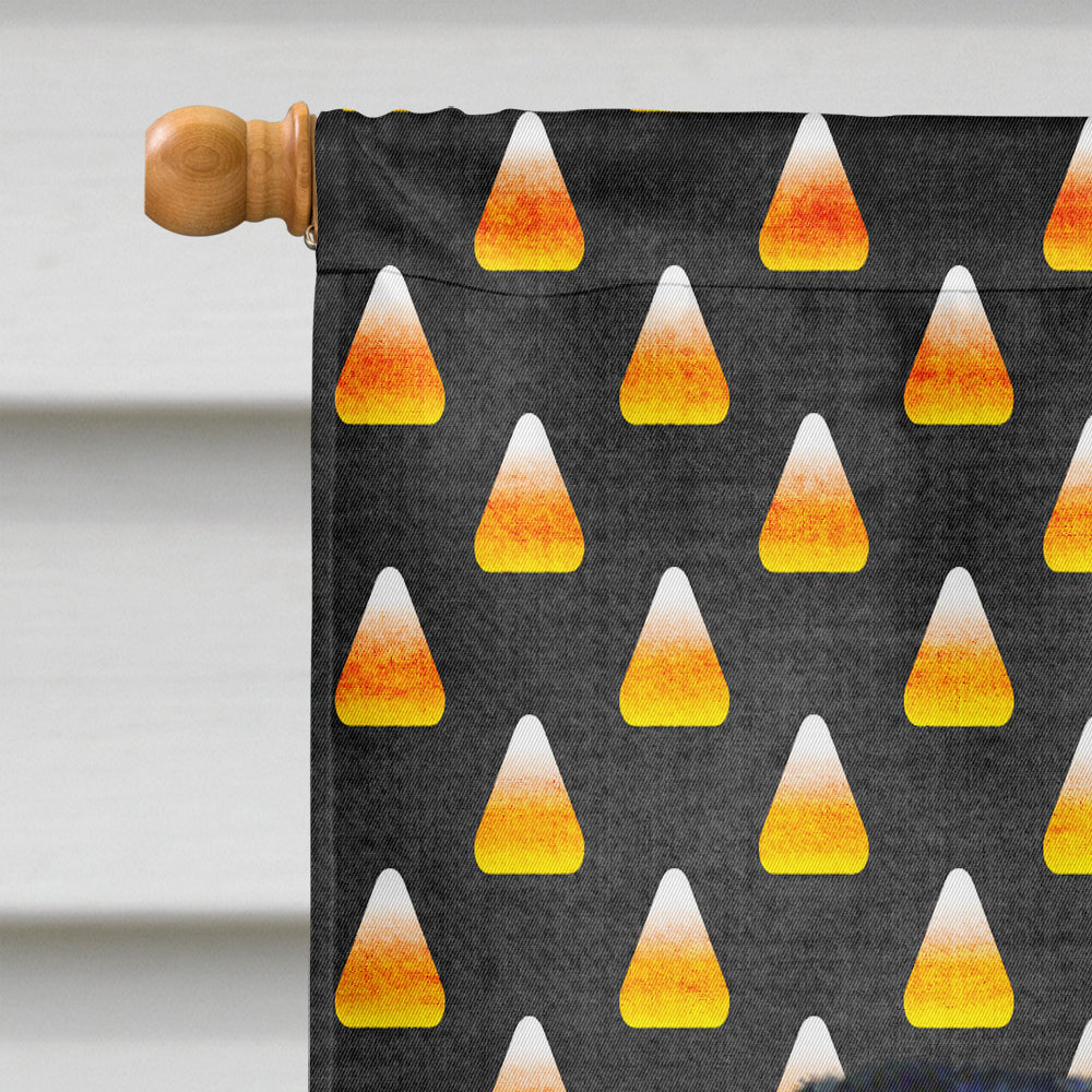Brussels Griffon Candy Corn Halloween Portrait House Flag 28x40 Porch Sleeve Pole Decorative Outside Yard Banner Artwork Wall Hanging, Polyester