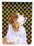 Australian Shepherd Candy Corn Halloween Portrait Garden Flag Mailbox Decorative Yard Banner Outside Patio Artwork for Flower Beds, Garden Size, Multicolor
