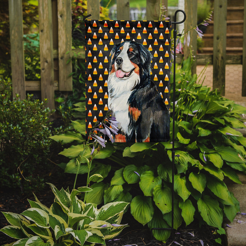 Bernese Mountain Dog Candy Corn Halloween Portrait Garden Flag Mailbox Decorative Yard Banner Outside Patio Artwork for Flower Beds, Garden Size, Multicolor