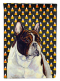 French Bulldog Candy Corn Halloween Portrait Garden Flag Mailbox Decorative Yard Banner Outside Patio Artwork for Flower Beds, Garden Size, Multicolor