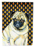 Pug Candy Corn Halloween Portrait Garden Flag Mailbox Decorative Yard Banner Outside Patio Artwork for Flower Beds, Garden Size, Multicolor