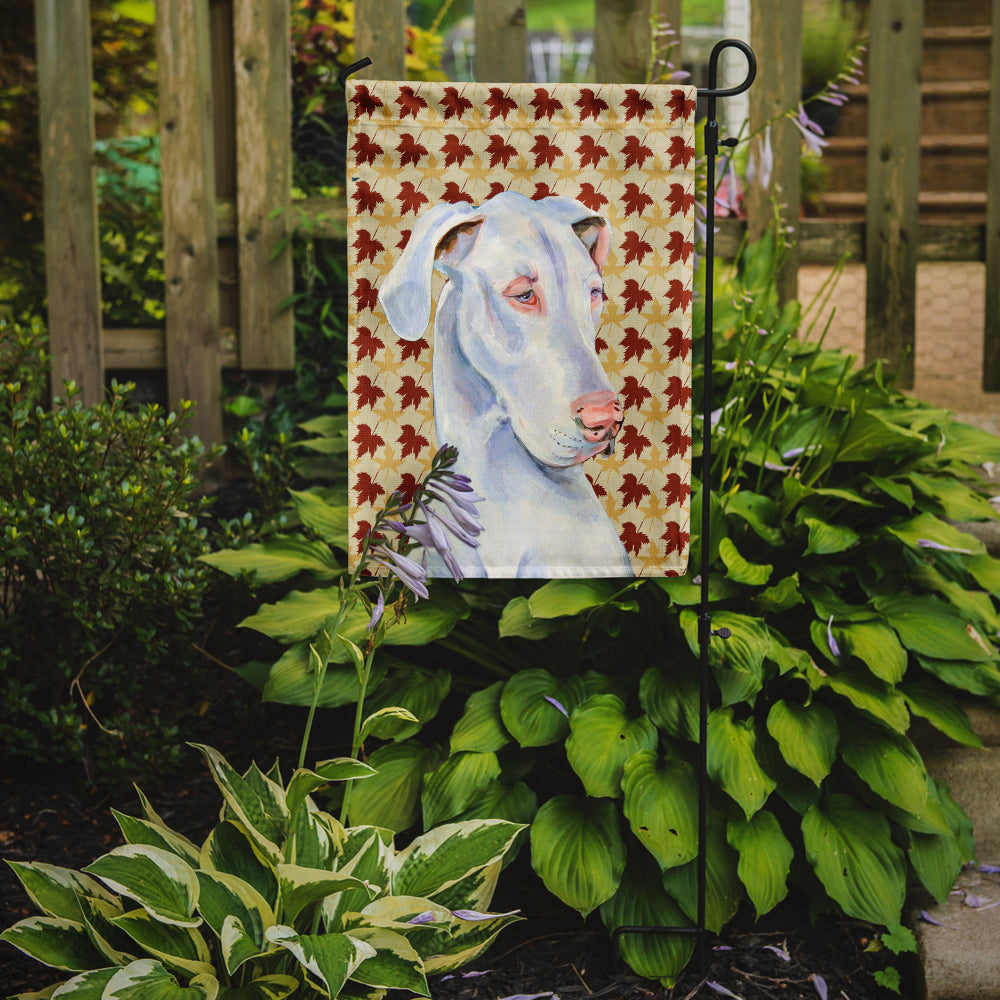 Great Dane Fall Leaves Portrait Garden Flag Mailbox Decorative Yard Banner Outside Patio Artwork for Flower Beds, Garden Size, Multicolor