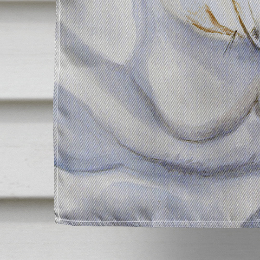 Bulldog English Fall Leaves Portrait House Flag 28x40 Porch Sleeve Pole Decorative Outside Yard Banner Artwork Wall Hanging, Polyester