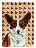 Corgi Fall Leaves Portrait Garden Flag Mailbox Decorative Yard Banner Outside Patio Artwork for Flower Beds, Garden Size, Multicolor
