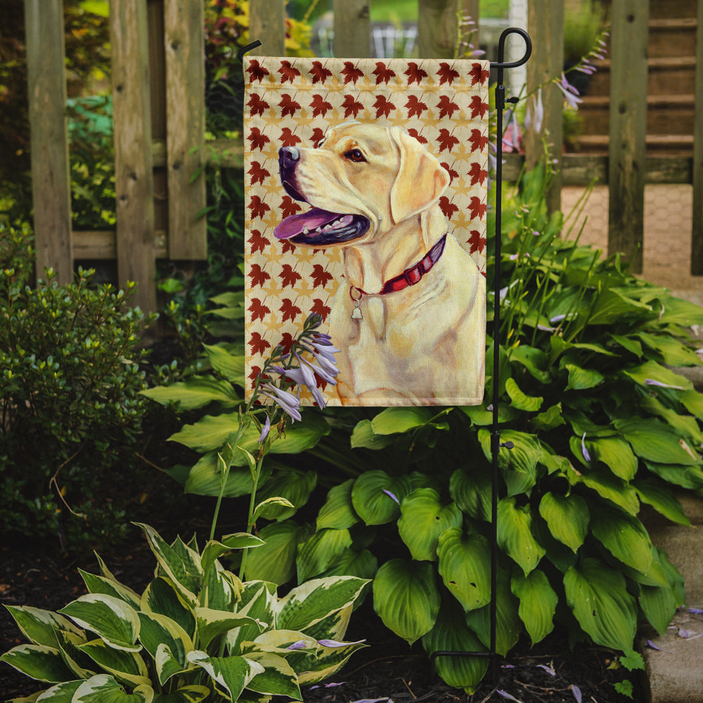 Labrador Fall Leaves Portrait Garden Flag Mailbox Decorative Yard Banner Outside Patio Artwork for Flower Beds, Garden Size, Multicolor