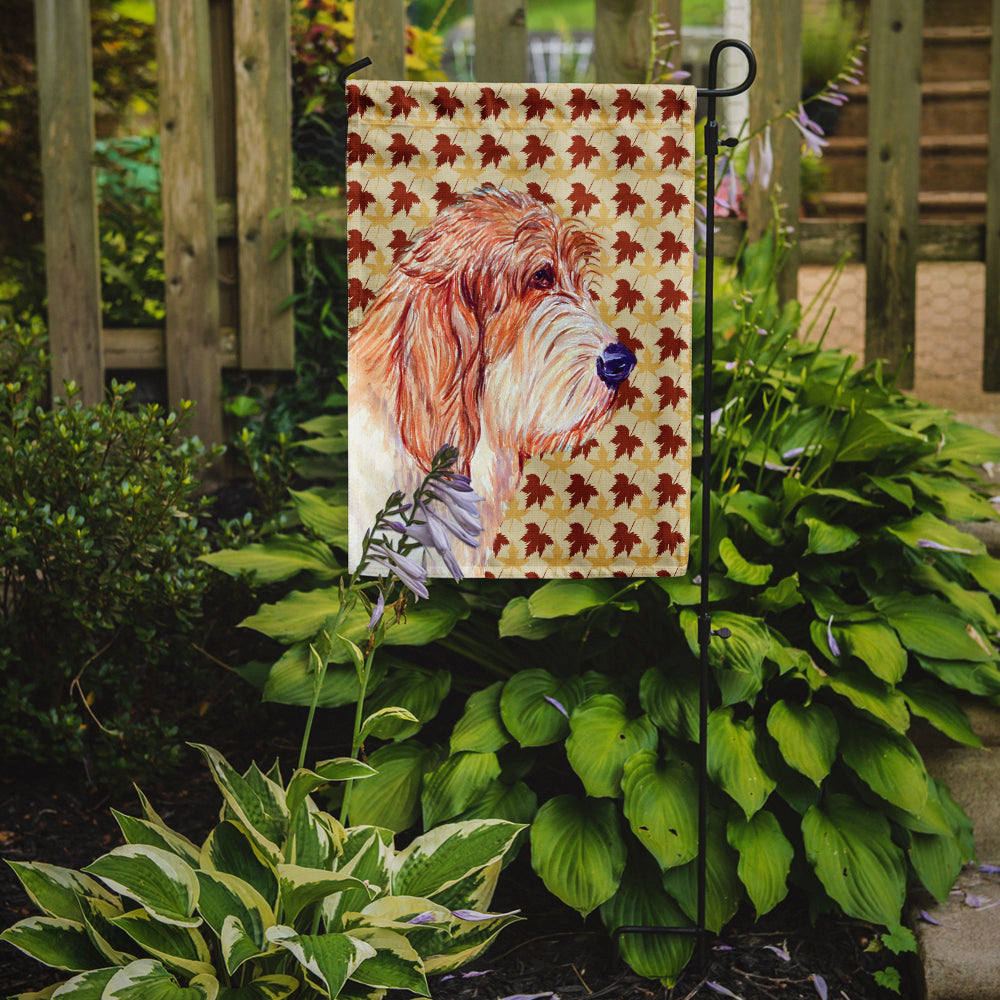 Petit Basset Griffon Vendeen Fall Leaves Portrait Garden Flag Mailbox Decorative Yard Banner Outside Patio Artwork for Flower Beds, Garden Size, Multicolor