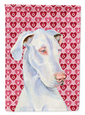 Great Dane Hearts Love and Valentine's Day Portrait Garden Flag Mailbox Decorative Yard Banner Outside Patio Artwork for Flower Beds, Garden Size, Multicolor