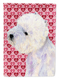 Westie Hearts Love and Valentine's Day Portrait Garden Flag Mailbox Decorative Yard Banner Outside Patio Artwork for Flower Beds, Garden Size, Multicolor