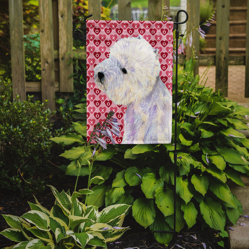 Westie Hearts Love and Valentine's Day Portrait Garden Flag Mailbox Decorative Yard Banner Outside Patio Artwork for Flower Beds, Garden Size, Multicolor