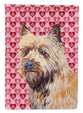 Cairn Terrier Hearts Love and Valentine's Day Portrait Garden Flag Mailbox Decorative Yard Banner Outside Patio Artwork for Flower Beds, Garden Size, Multicolor