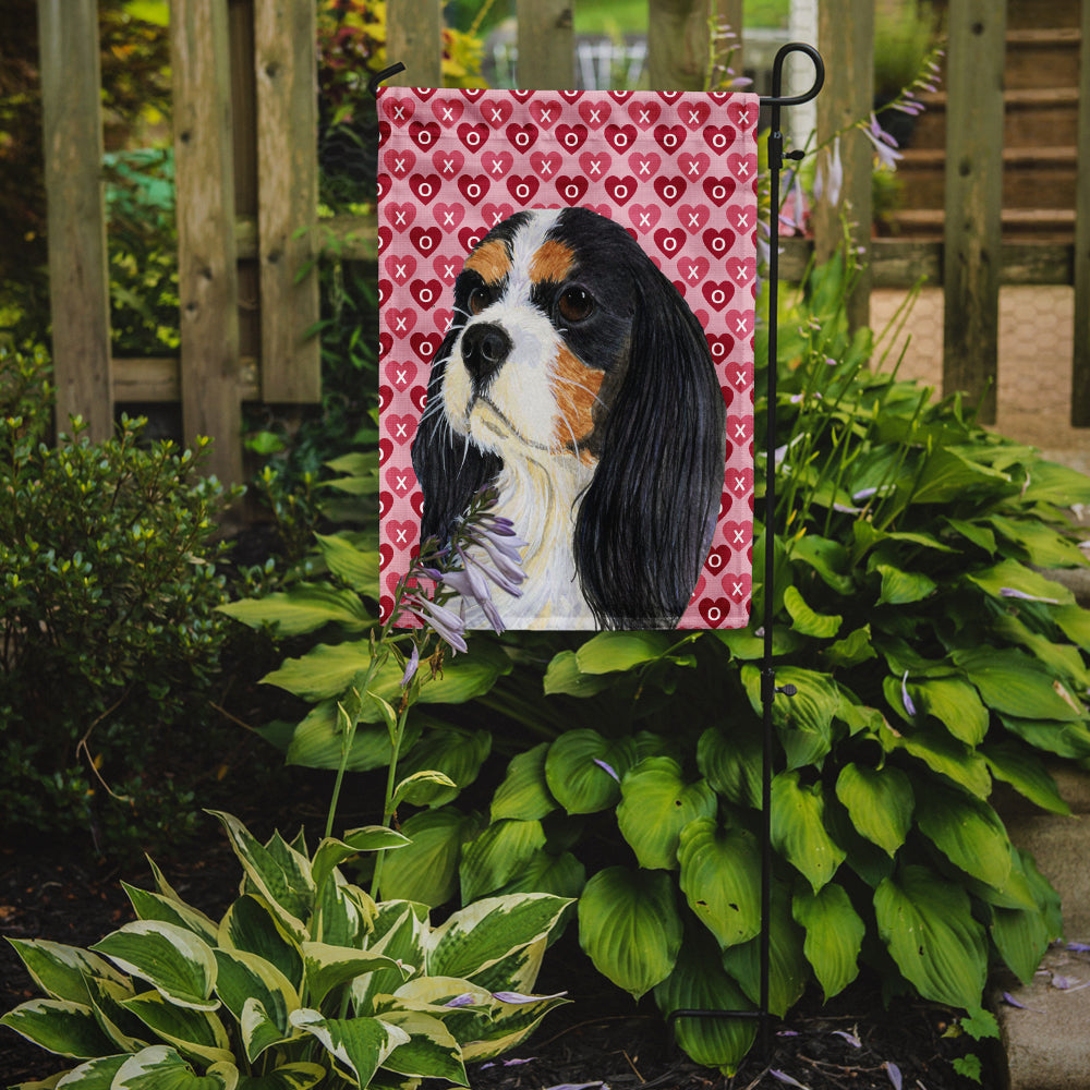 Cavalier Spaniel Hearts Love and Valentine's Day Portrait Garden Flag Mailbox Decorative Yard Banner Outside Patio Artwork for Flower Beds, Garden Size, Multicolor