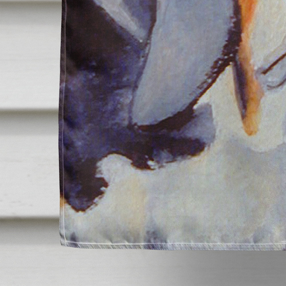 Basset Hound Hearts Love and Valentine's Day Portrait House Flag 28x40 Porch Sleeve Pole Decorative Outside Yard Banner Artwork Wall Hanging, Polyester