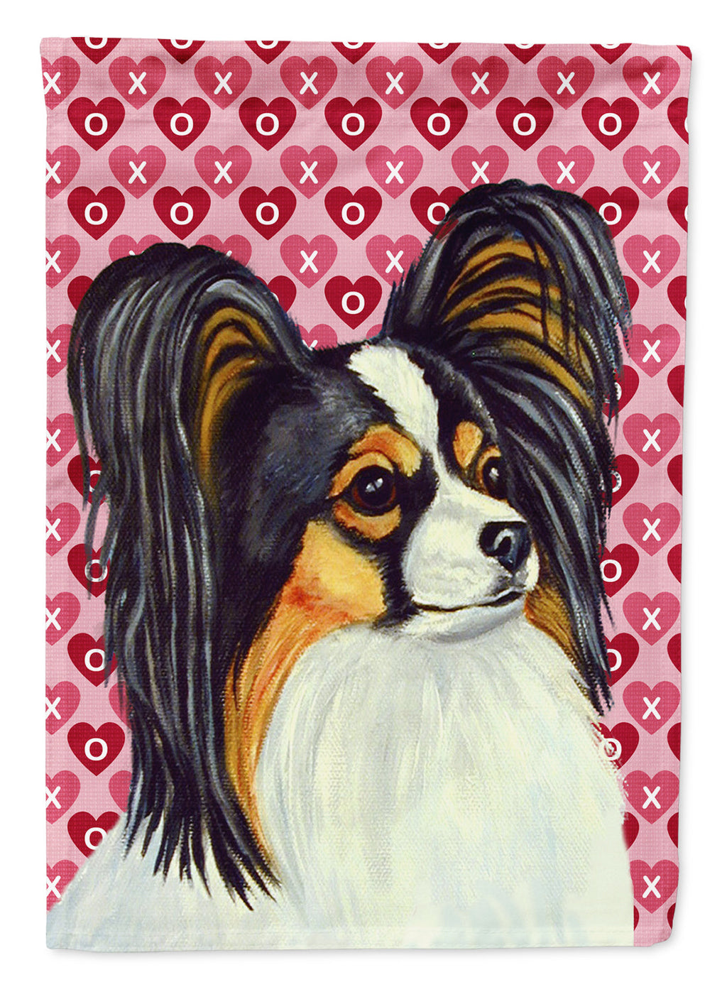 Papillon Hearts Love and Valentine's Day Portrait Garden Flag Mailbox Decorative Yard Banner Outside Patio Artwork for Flower Beds, Garden Size, Multicolor