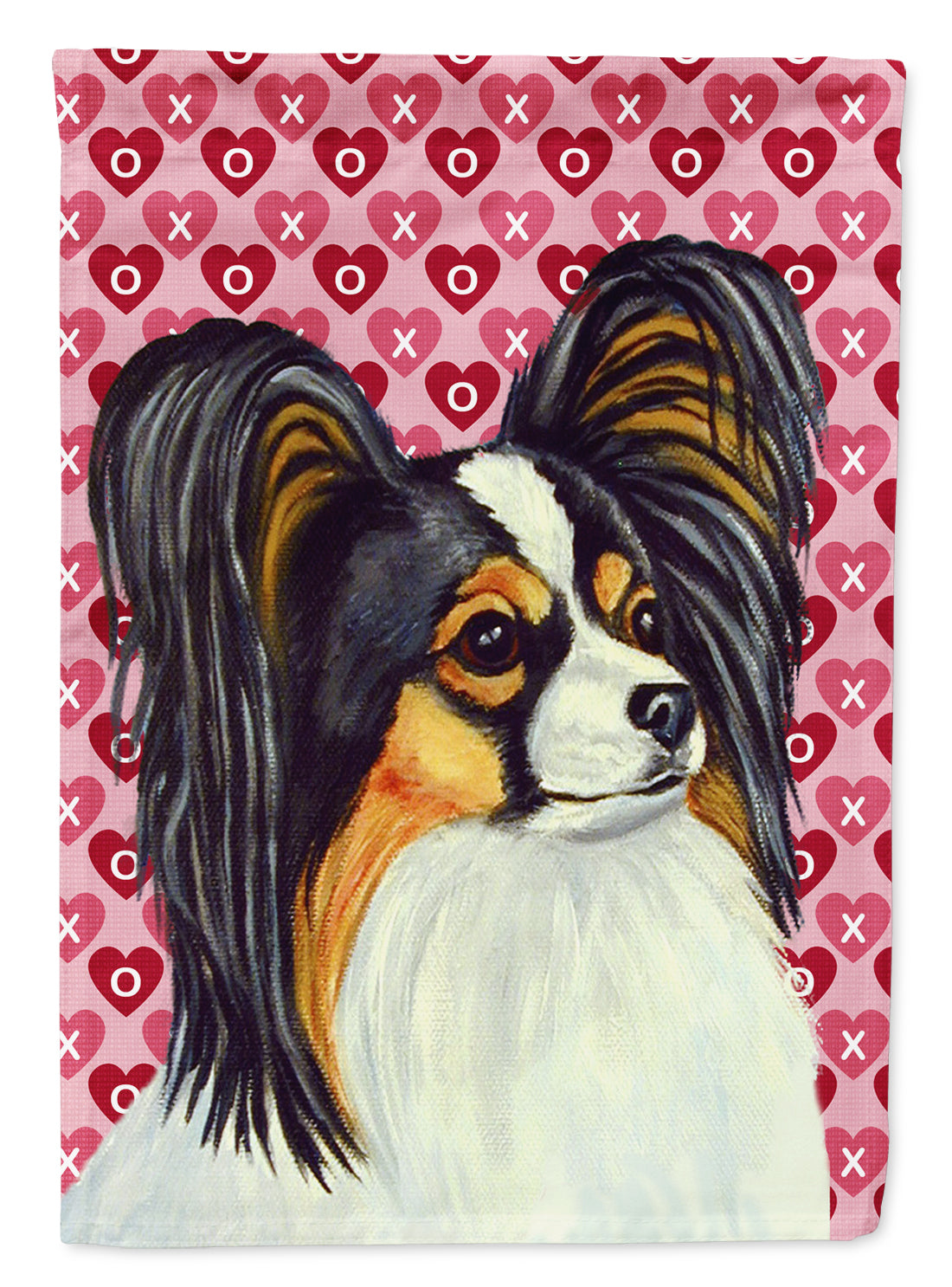 Papillon Hearts Love and Valentine's Day Portrait Garden Flag Mailbox Decorative Yard Banner Outside Patio Artwork for Flower Beds, Garden Size, Multicolor
