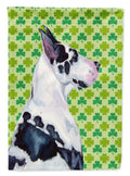 Great Dane St. Patrick's Day Shamrock Portrait Garden Flag Mailbox Decorative Yard Banner Outside Patio Artwork for Flower Beds, Garden Size, Multicolor