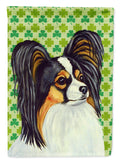 Papillon St. Patrick's Day Shamrock Portrait Garden Flag Mailbox Decorative Yard Banner Outside Patio Artwork for Flower Beds, Garden Size, Multicolor