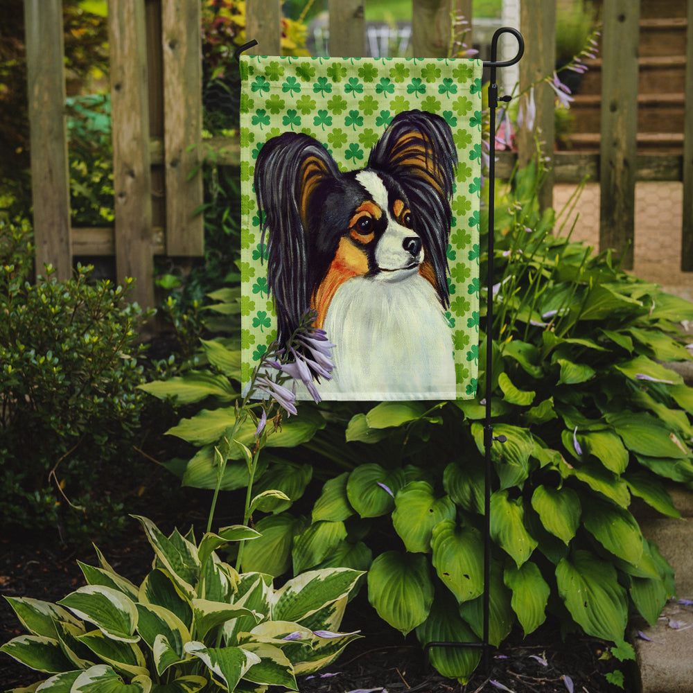Papillon St. Patrick's Day Shamrock Portrait Garden Flag Mailbox Decorative Yard Banner Outside Patio Artwork for Flower Beds, Garden Size, Multicolor