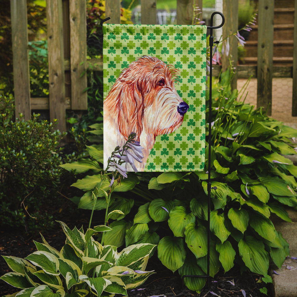Petit Basset Griffon Vendeen St. Patrick's Day Shamrock Garden Flag Mailbox Decorative Yard Banner Outside Patio Artwork for Flower Beds, Garden Size, Multicolor