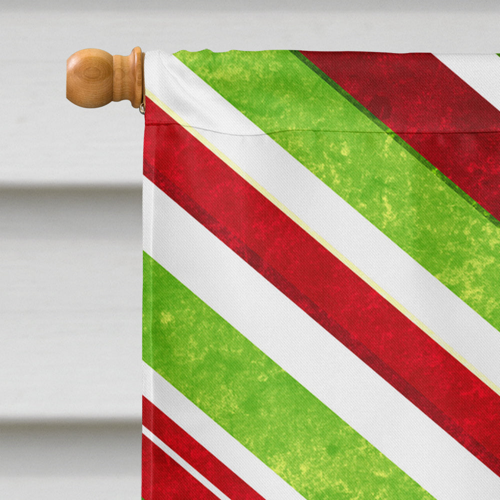Brussels Griffon Candy Cane Holiday Christmas House Flag 28x40 Porch Sleeve Pole Decorative Outside Yard Banner Artwork Wall Hanging, Polyester