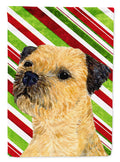 Border Terrier Candy Cane Holiday Christmas Garden Flag Mailbox Decorative Yard Banner Outside Patio Artwork for Flower Beds, Garden Size, Multicolor