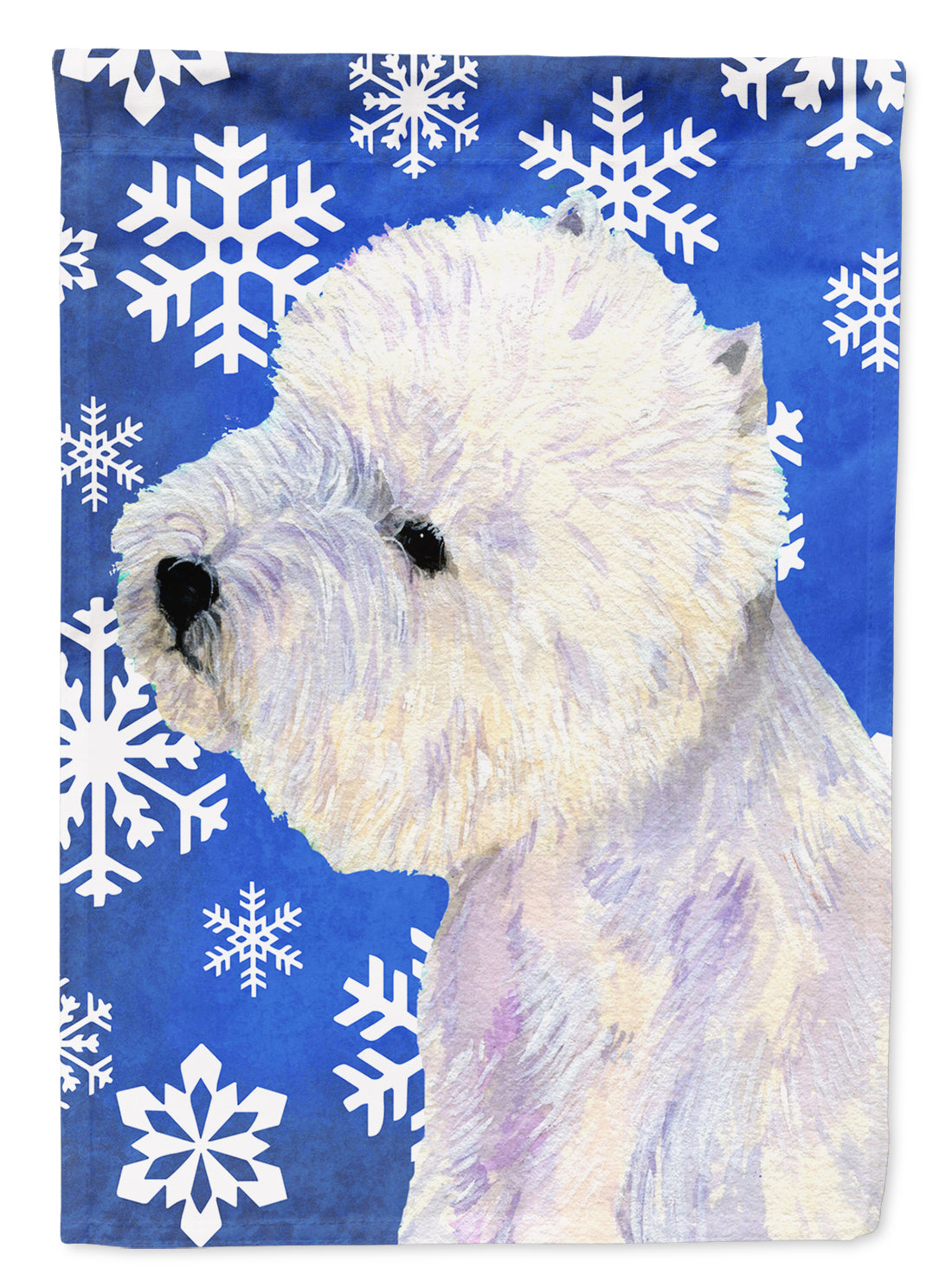 Westie Winter Snowflakes Holiday Garden Flag Mailbox Decorative Yard Banner Outside Patio Artwork for Flower Beds, Garden Size, Multicolor