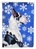Great Dane Winter Snowflakes Holiday Garden Flag Mailbox Decorative Yard Banner Outside Patio Artwork for Flower Beds, Garden Size, Multicolor