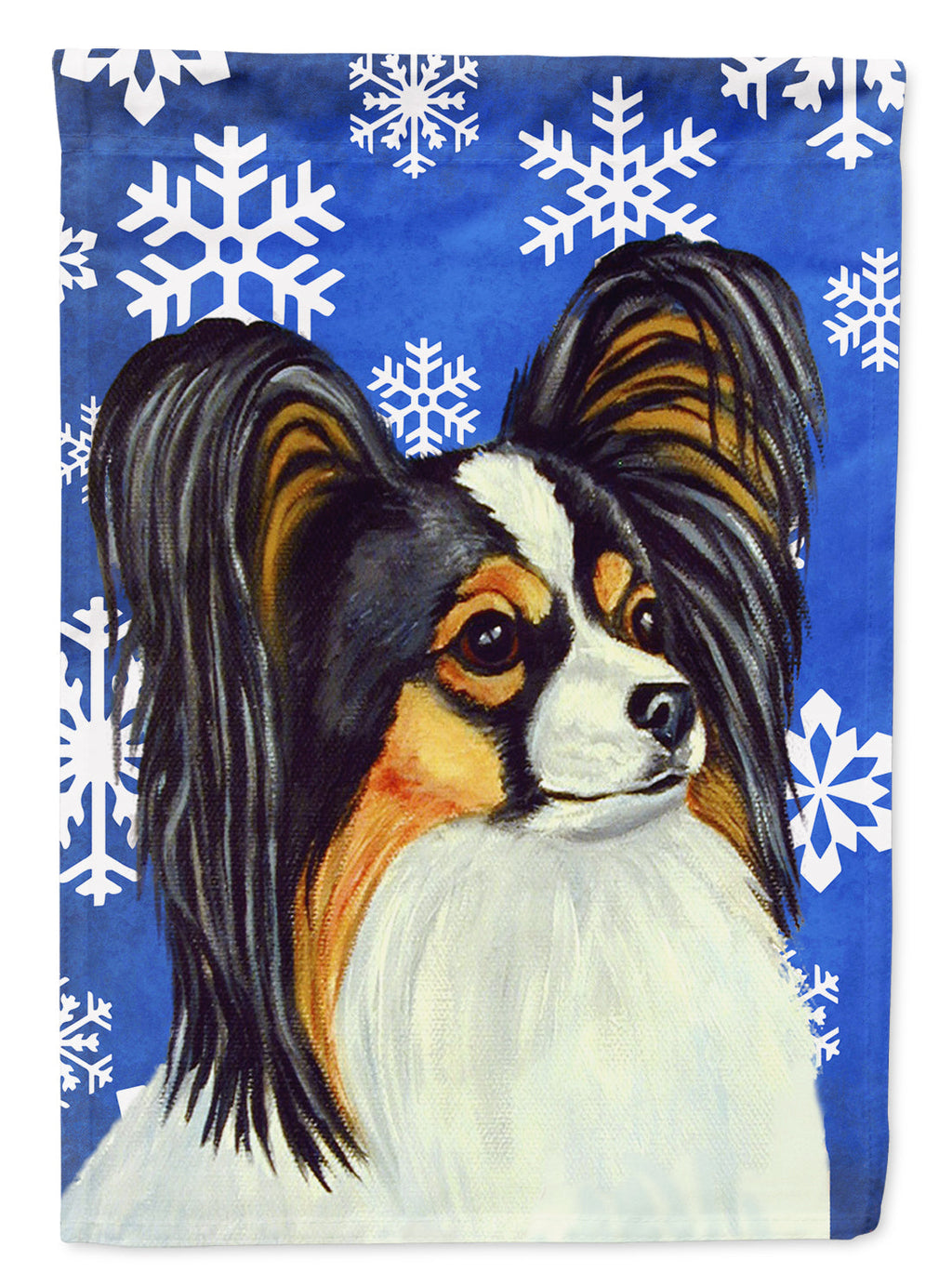 Papillon Winter Snowflakes Holiday Garden Flag Mailbox Decorative Yard Banner Outside Patio Artwork for Flower Beds, Garden Size, Multicolor
