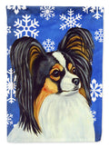 Papillon Winter Snowflakes Holiday Garden Flag Mailbox Decorative Yard Banner Outside Patio Artwork for Flower Beds, Garden Size, Multicolor