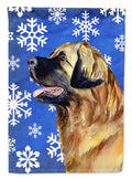 Leonberger Winter Snowflakes Holiday Garden Flag Mailbox Decorative Yard Banner Outside Patio Artwork for Flower Beds, Garden Size, Multicolor