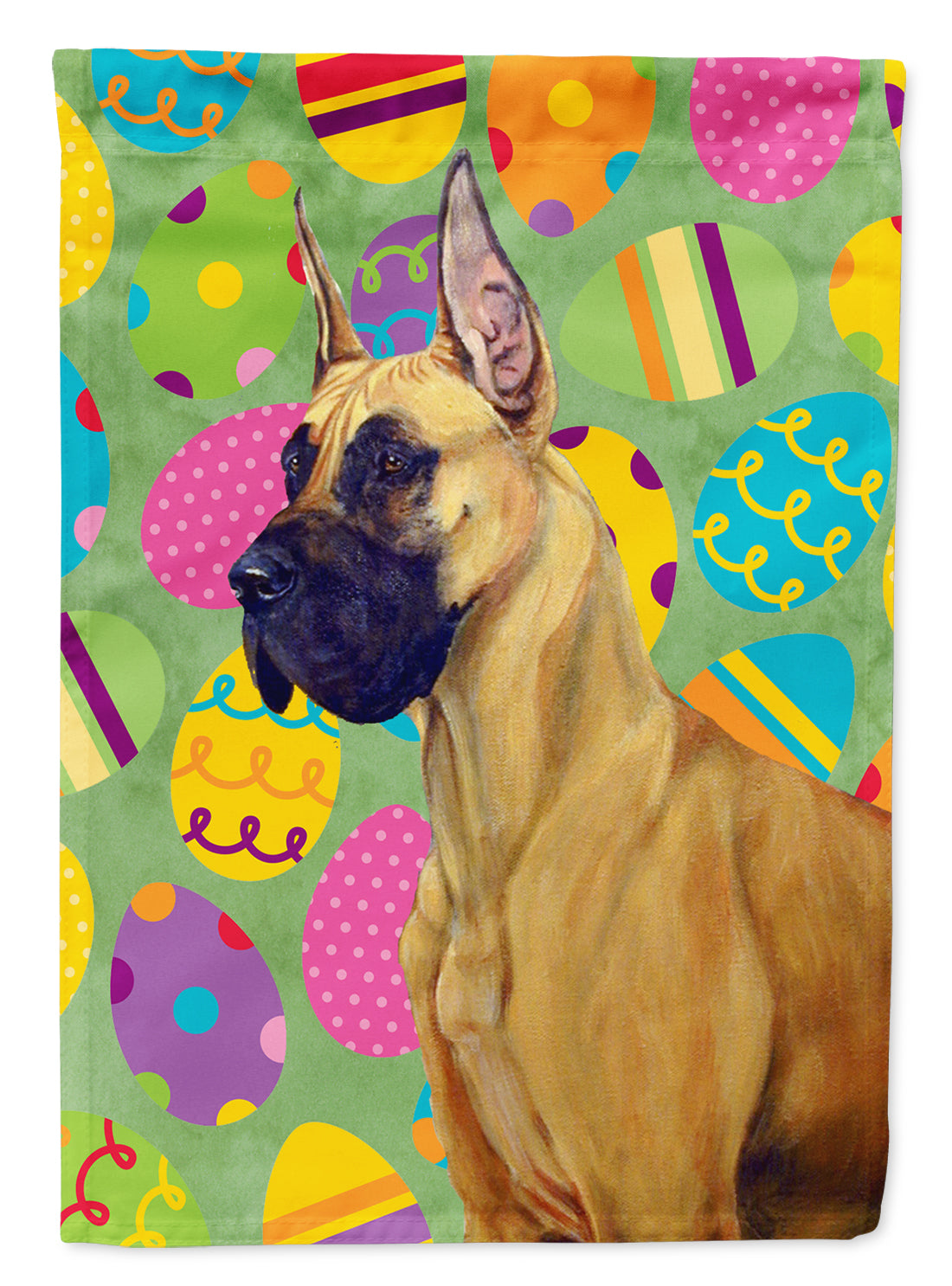 Great Dane Easter Eggtravaganza Garden Flag Mailbox Decorative Yard Banner Outside Patio Artwork for Flower Beds, Garden Size, Multicolor