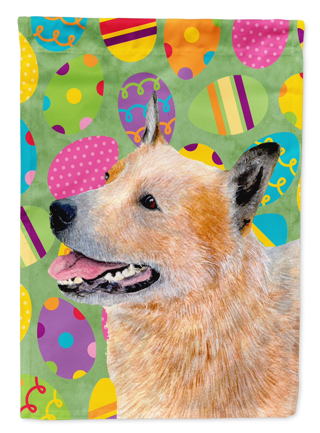 Australian Cattle Dog Easter Eggtravaganza Garden Flag Mailbox Decorative Yard Banner Outside Patio Artwork for Flower Beds, Garden Size, Multicolor