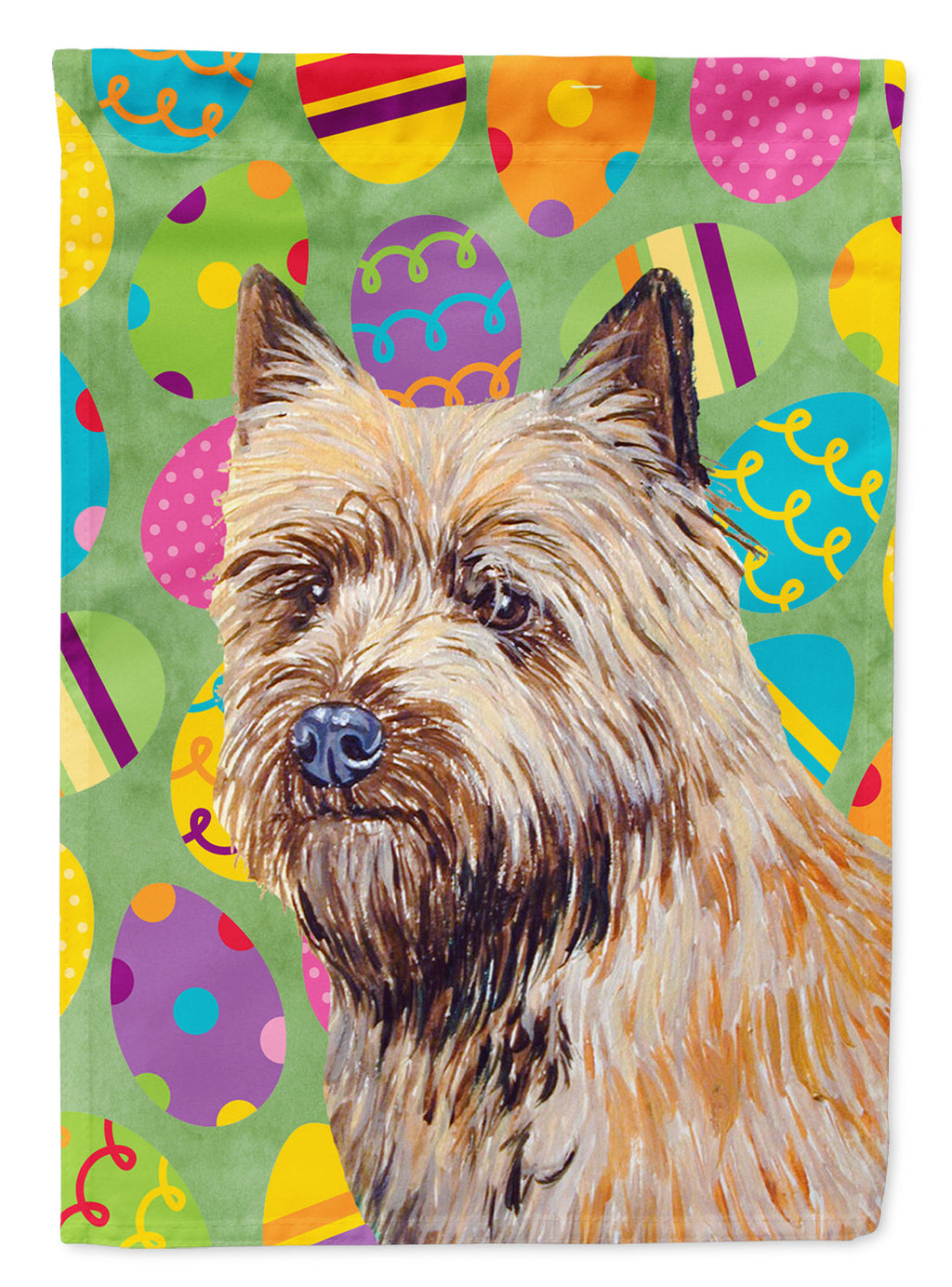 Cairn Terrier Easter Eggtravaganza Garden Flag Mailbox Decorative Yard Banner Outside Patio Artwork for Flower Beds, Garden Size, Multicolor